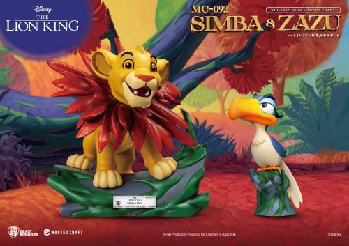 THE LION KING - Simba & Zazu - 2 Figur Pack Master Craft 31cm & 7cm Beast Kingdom