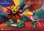 THE LION KING - Simba & Zazu - 2 Figur Pack Master Craft 31cm & 7cm Beast Kingdom