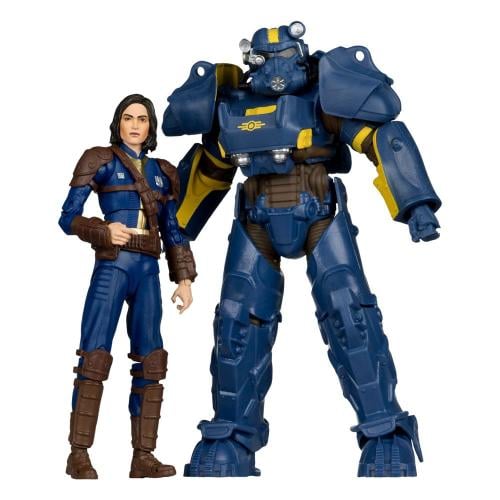 FALLOUT 4 - T-60 Vault tec & Sole Survivor - 2 Figur Set 18cm Mc Farlane
