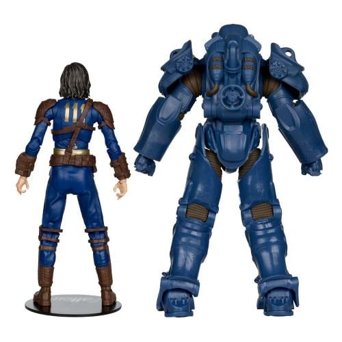 FALLOUT 4 - T-60 Vault tec & Sole Survivor - 2 Figur Set 18cm Mc Farlane