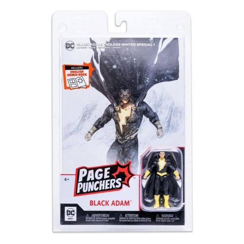 DC - Black Adam - Figur Page Punchers 8cm och Comic Endless Winter (UK) Mc Farlane