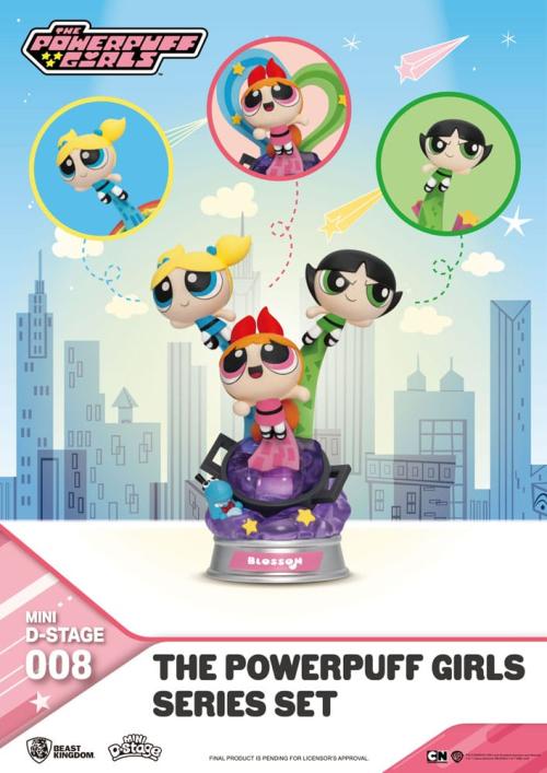 THE POWERPUFF GIRLS - Mini Diorama Figur 12cm Sortiment x6 Beast Kingdom