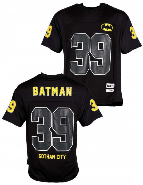 DC COMICS - Batman Gotham City - T-Shirt Sports US Replica unisex (S) Cotton Division
