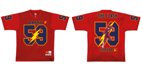 DC - The Flash - T-Shirt Sports US Replica unisex (S) Cotton Division