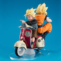 DBZ - Goku & Gohan Motorbike - Figur Desktop Real McCoy diorama 16cm Megahouse