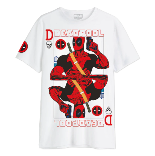 MARVEL - Deadpool Card - Oversize T-Shirt Men (XXL) Cotton Division