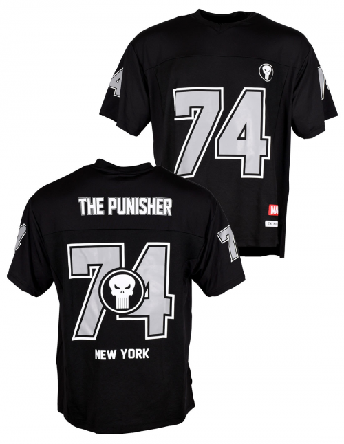 MARVEL - The Punisher - T-Shirt Sports US Replica unisex (S) Cotton Division