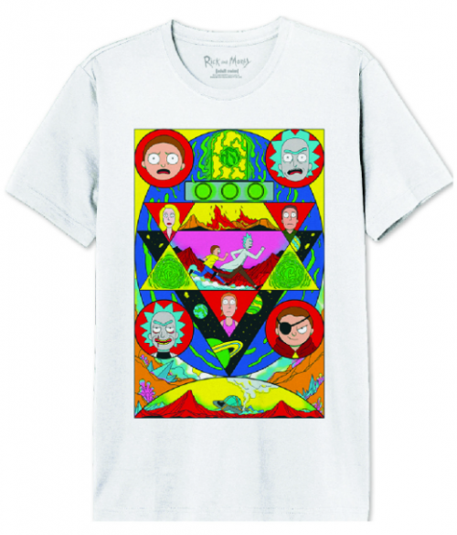RICK AND MORTY - Rick & Morty Land - T-Shirt Men (S) Cotton Division
