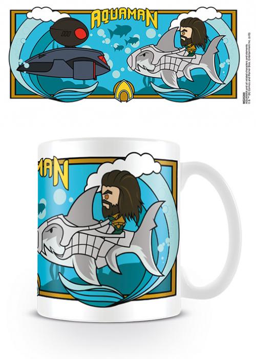 AQUAMAN - Mug - 10oz - Under Water Clash Pyramid