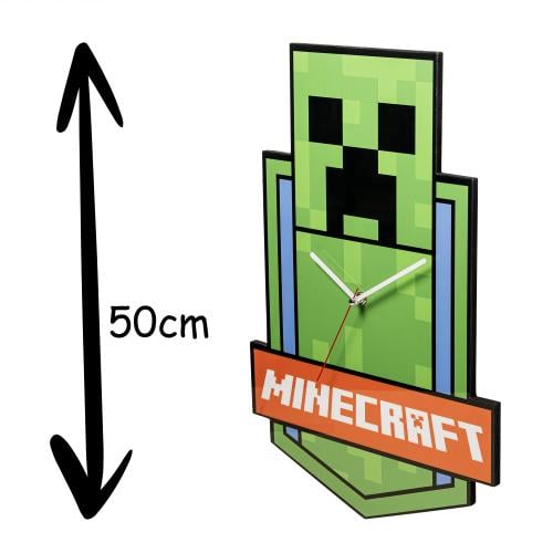 MINECRAFT - Creeper - Väggklocka 21 tum Peershardy