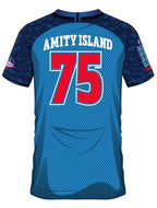 JAWS - Amity Island 75 - Fotbollströja Herr (S) Cotton Division