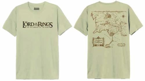 LORD OF THE RINGS - Gondor Map - T-Shirt Men (S) Cotton Division