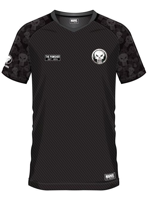 MARVEL - The Punisher 74 - Fotbollströja för Män (S) Cotton Division