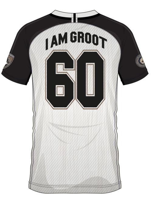 MARVEL - I Am Groot 60 - Fotbollströja för män (S) Cotton Division