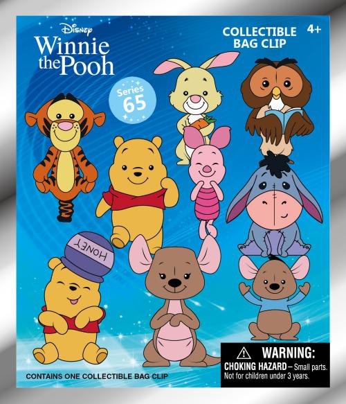 WINNIE THE POOH - Series 2 - 3D Foam Bag Clip (Display 24 Pcs) Monogram