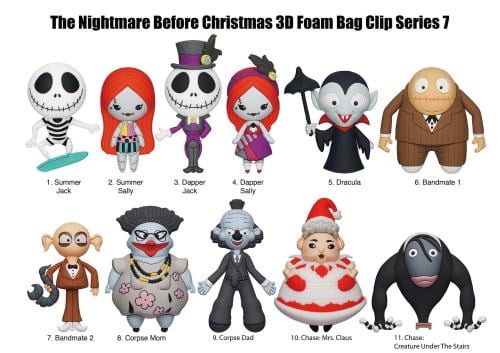 DISNEY - NBX Series 7 - 3D Foam Bag Clip (Display 24 Pcs) Monogram