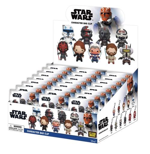 STAR WARS THE CLONE WARS -Serie 4 - 3D Foam Nyckelring (Display 24 Pcs) Monogram