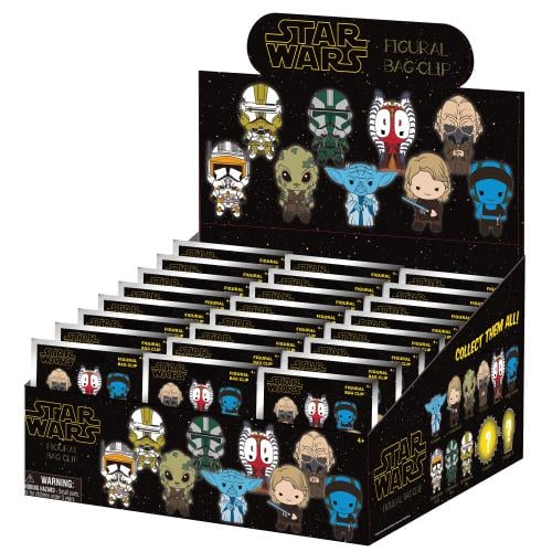 STAR WARS 3 - Series 1 - 3D Foam Bag Clip (Display 24 Pcs) Monogram