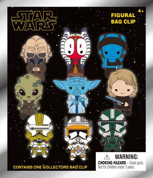 STAR WARS 3 - Series 1 - 3D Foam Bag Clip (Display 24 Pcs) Monogram