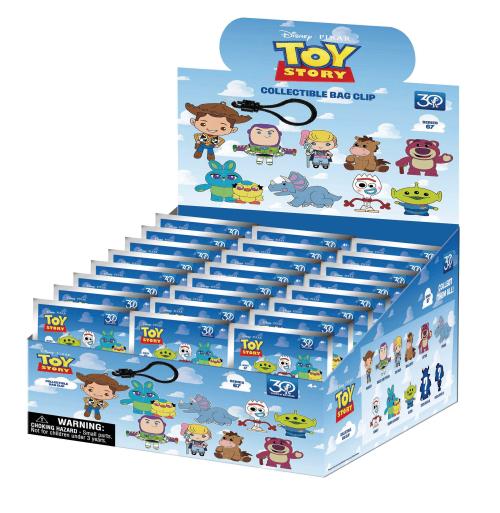 TOY STORY - Serie 67 - 3D Foam Bag Clip (Display 24 Pcs) Monogram