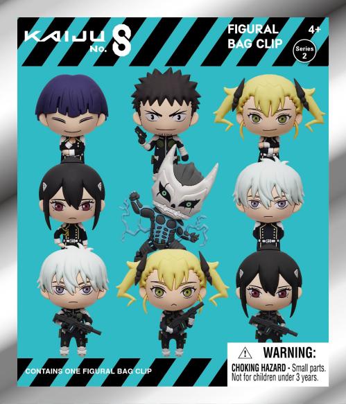 KAIJU NO. 8 - Serie 2 - 3D Skum Nyckelringsklipp (Display 24 Stk) Monogram