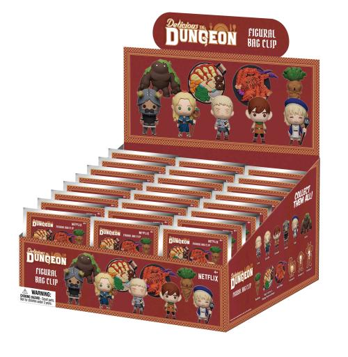 DELICIOUS IN DUNGEON - Serie 1 - 3D Skum Nyckelringsklipp (Display 24 St) Monogram