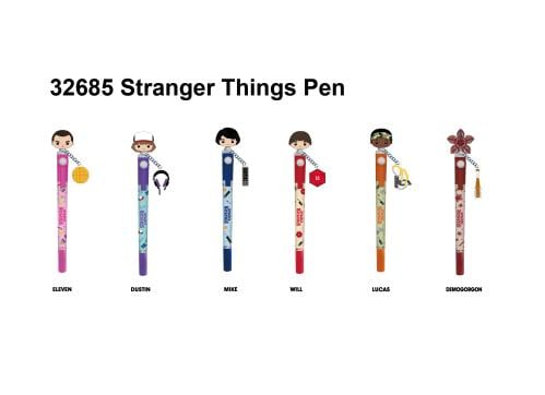 STRANGER THINGS - 3D Head Topper Spinning Pen (Display of 12 pieces) Monogram