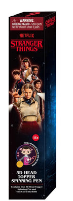 STRANGER THINGS - 3D Head Topper Spinning Pen (Display of 12 pieces) Monogram
