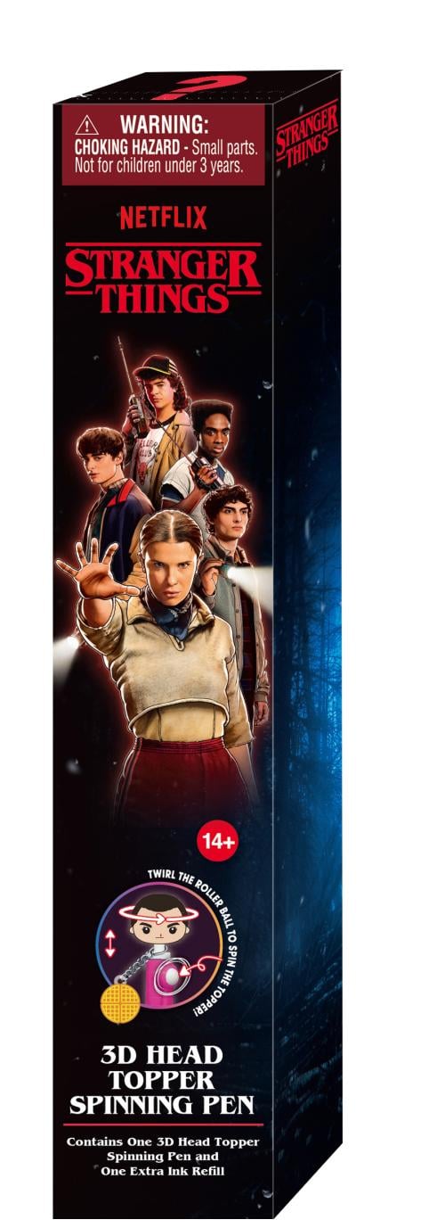 STRANGER THINGS - 3D Head Topper Spinning Pen (Display of 12 pieces) Monogram