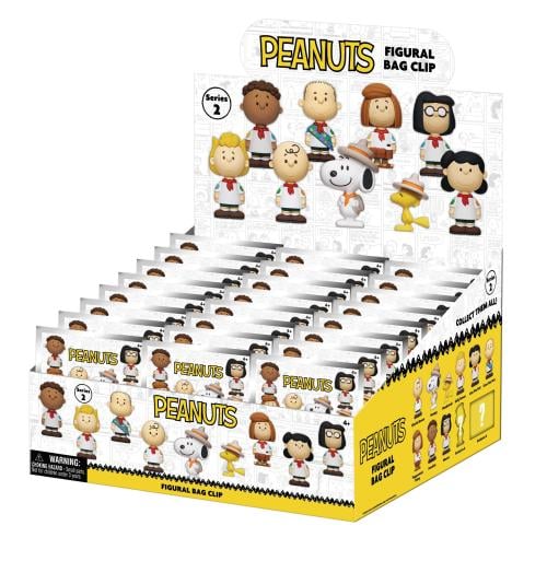 SNOOPY - Serie 2 - 3D Foam Bag Clip (Display 24 Stycken) Monogram
