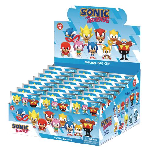 SONIC - Serie 4 - 3D Skumpåseklipp (Display 24 Stk) Monogram