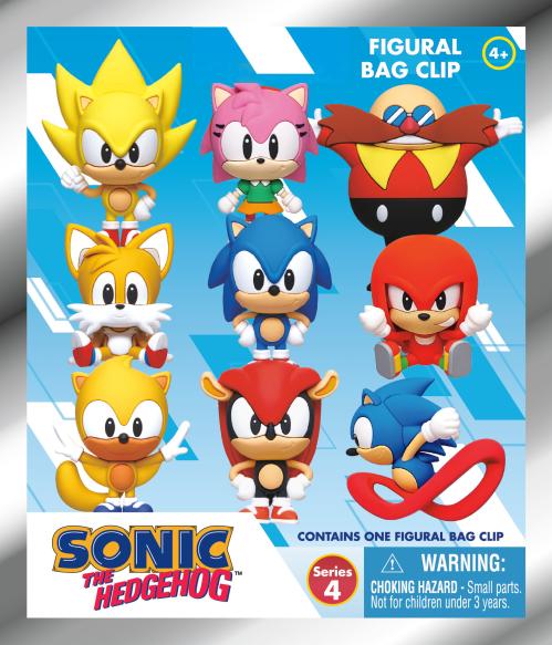 SONIC - Serie 4 - 3D Skumpåseklipp (Display 24 Stk) Monogram