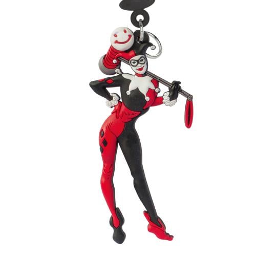 DC - Harley Quinn - Soft Touch Nyckelring Monogram