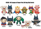 DC SUPER PETS - Series 1 - 3D Foam Bag Clip (Display 24 Pcs) Monogram