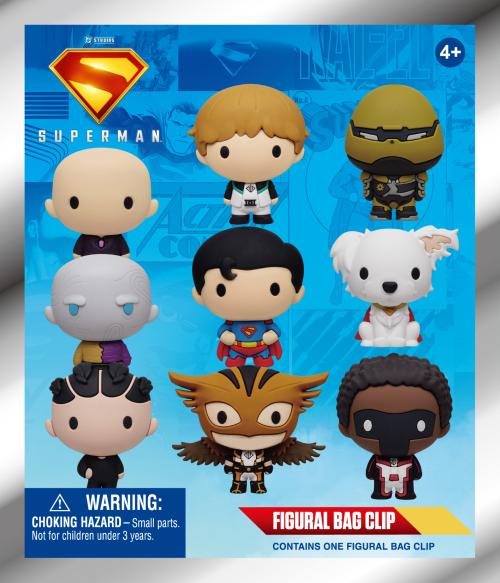 SUPERMAN LEGACY - Series 1 - 3D Foam Bag Clip (Display 24 Pcs) Monogram