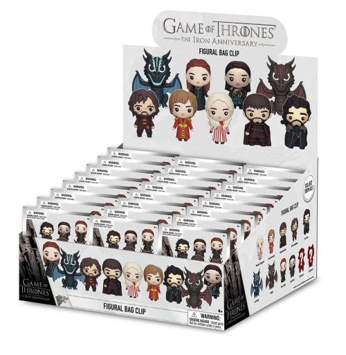 GAME OF THRONES - Series 1 - 3D Foam Bag Clip (Display 24 Pcs) Monogram