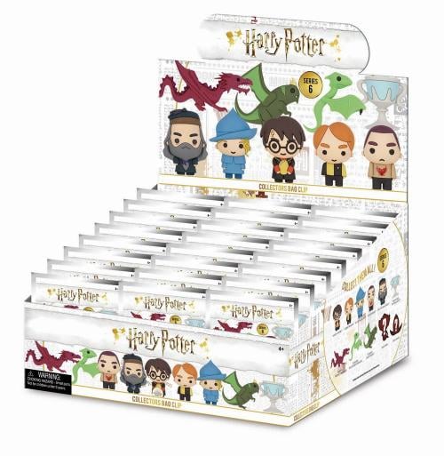 HARRY POTTER - Series 6 - 3D Foam Bag Clip (Display 24 Pcs) Monogram