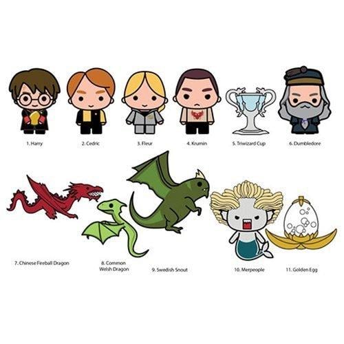 HARRY POTTER - Series 6 - 3D Foam Bag Clip (Display 24 Pcs) Monogram