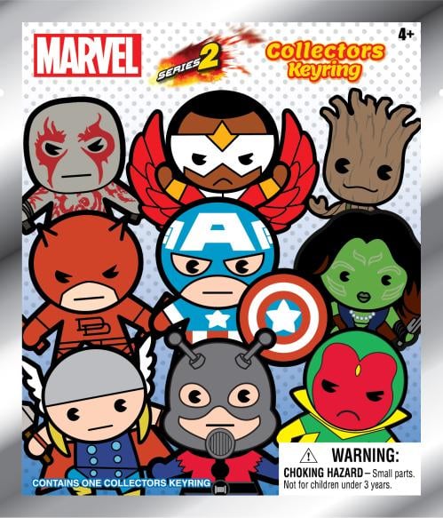 MARVEL - Series 2 - 3D Foam Bag Clip (Display 24 Pcs) Monogram