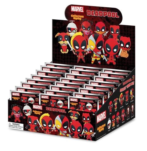 MARVEL - Deadpool Serie 3 - 3D Foam Bag Clip (Display 24 Pcs) Monogram