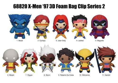 X-MEN '97 - 3D Foam Bag Clip (Display 24 Pcs) Monogram
