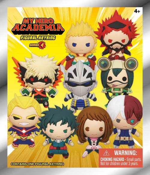 MY HERO ACADEMIA - Series 4 - 3D Foam Bag Clip (Display 24 Pcs) Monogram