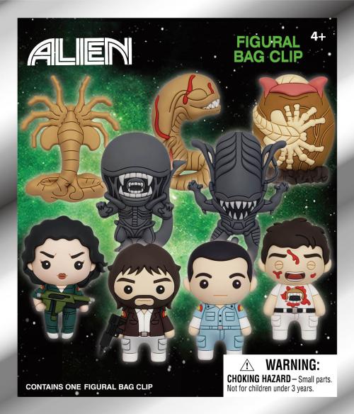 ALIENS (1979) - Series 1 - 3D Foam Bag Clip (Display 24 Pcs) Monogram