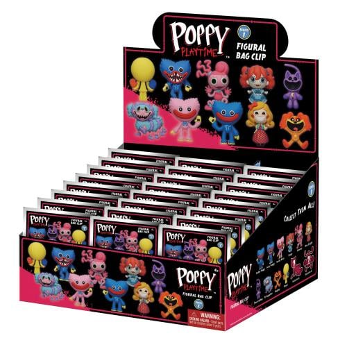 POPPY PLAYTIME - Serie 1 - 3D Skum Nyckelring (Display 24 Stk) Monogram