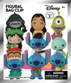 DISNEY - Lilo & Stitch - 3D Foam Bag Clip (Display 24 Pcs) Monogram