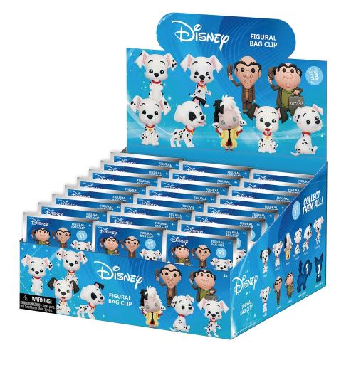 101 DALMATIANS - Serie 33 - 3D Foam Bag Clip (Display 24 Pcs) Monogram