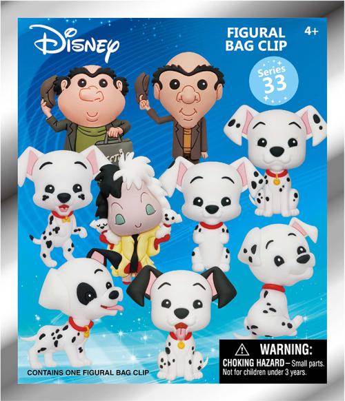 101 DALMATIANS - Serie 33 - 3D Foam Bag Clip (Display 24 Pcs) Monogram