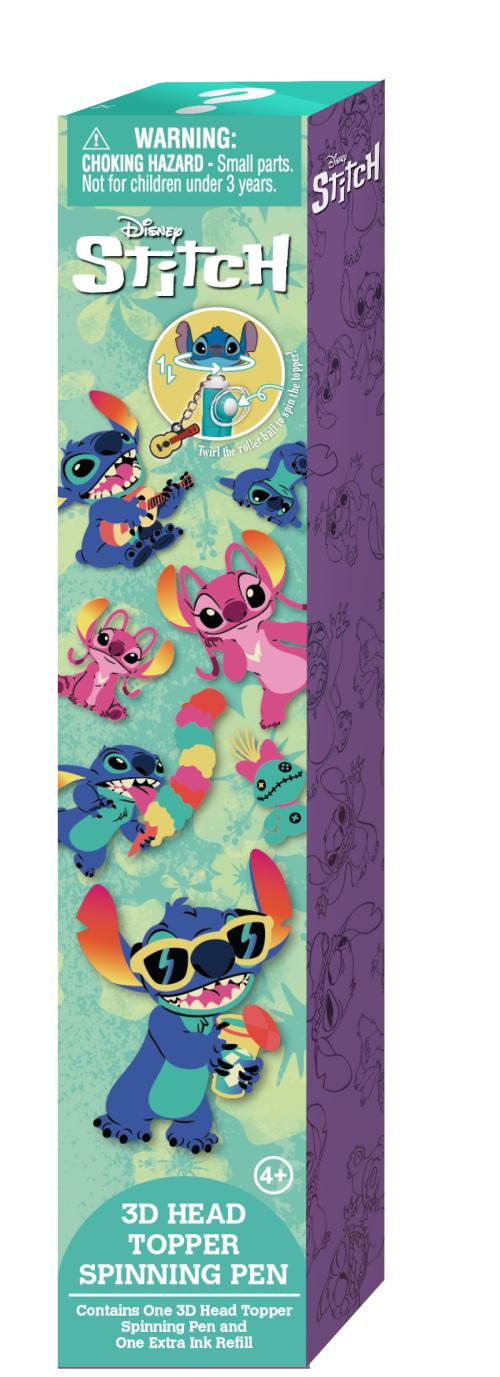 LILO & STITCH - 3D Head Topper Spinning Pen (Display av 16 stycken) Monogram