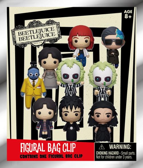 BEETLEJUICE 2 - Series 1 - 3D Foam Bag Clip (Display 24 Pcs) Monogram