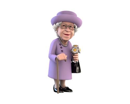 SPECIALKATEGORI - Drottning Elizabeth II - Figur Minix #70 12 cm Minix
